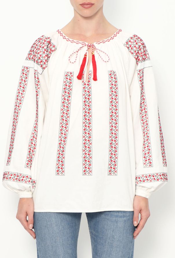 Céline Embroidered Triomphe Tunic - 1