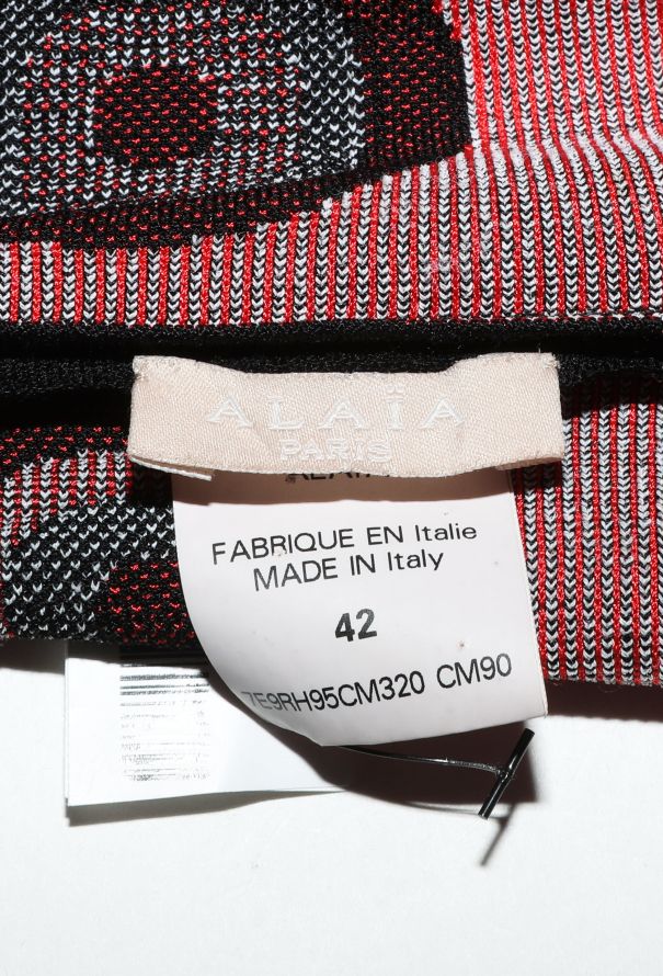 Alaïa S/S 2017 Graphic Mod Skater Dress - 6