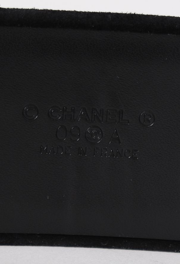 Chanel F/W 2009 Gripoix Suede Belt - 7 Chanel F/W 2009 Gripoix Suede Belt - 7