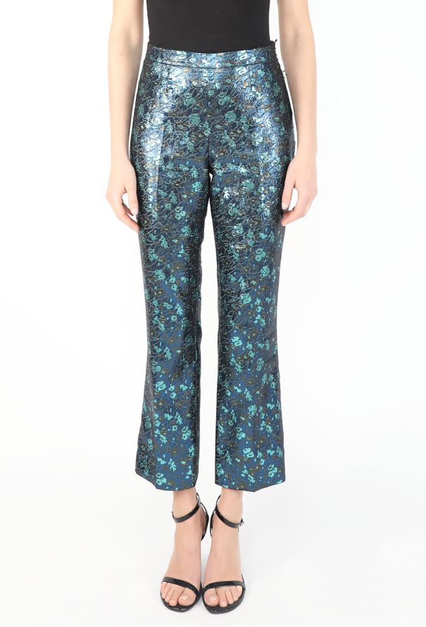 Prada Iridescent Brocade Trousers - 2