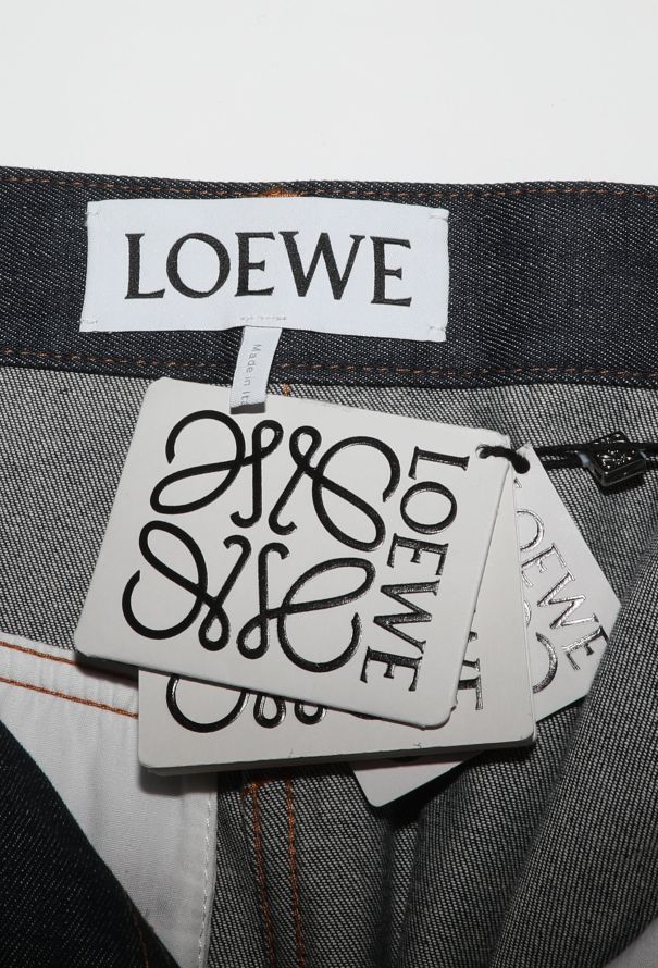 Loewe 2023 Raw Denim Cargo Jeans - 5