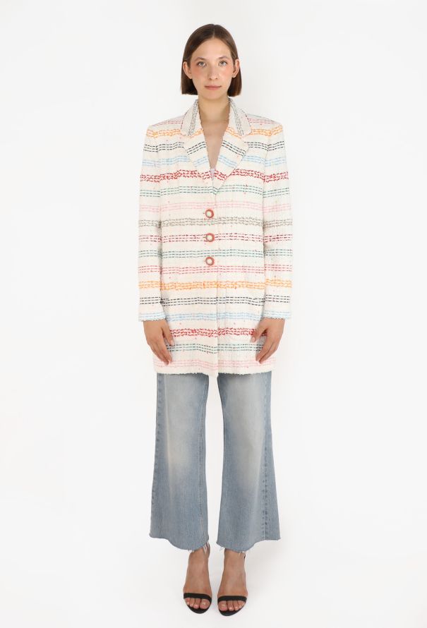 Chanel Striped Cotton Tweed Jacket, S/S 2019 - 1