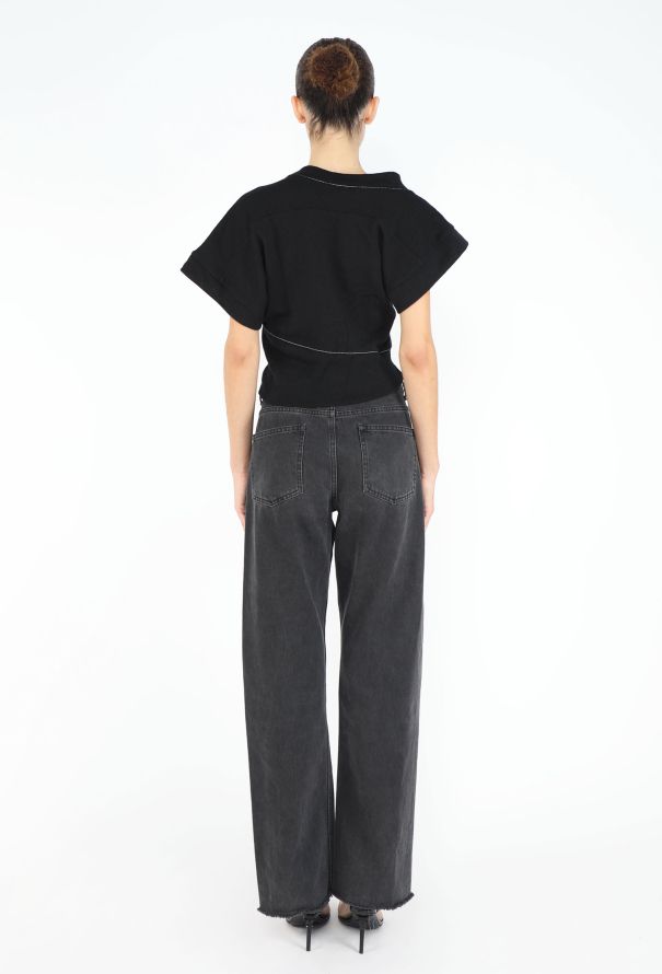 Balenciaga 2003 Asymmetrical Knit Cubist Top - 6