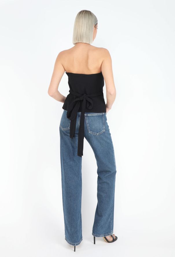 Saint Laurent Fall 1990 Wrap Bustier Top - 3