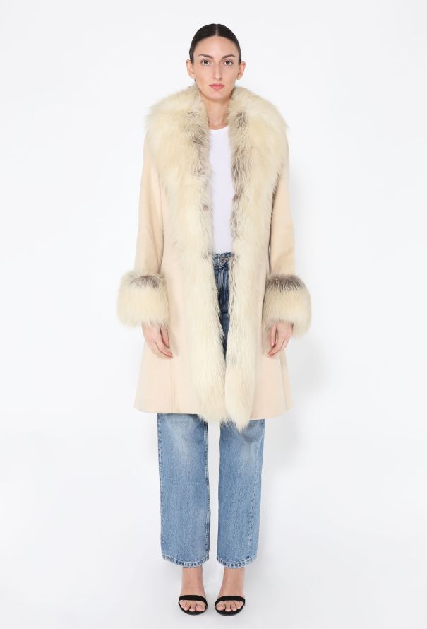 Blumarine F/W 2008 Fox Fur Trim Coat - 3