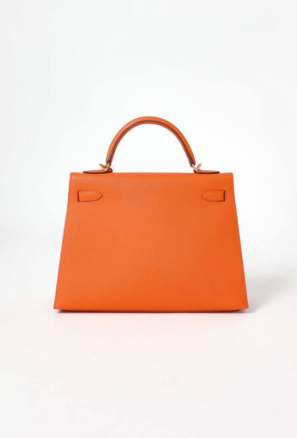 Hermès Orange H Epsom Kelly Sellier 32 - 5 Hermès Orange H Epsom Kelly Sellier 32 - 5
