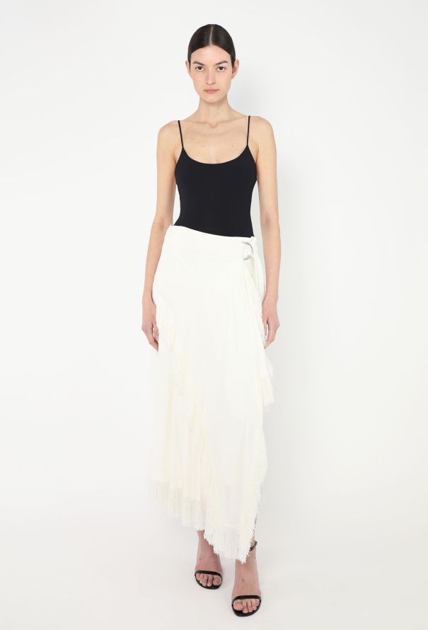 Proenza Schouler 2022 Fringed Wrap Skirt - 1