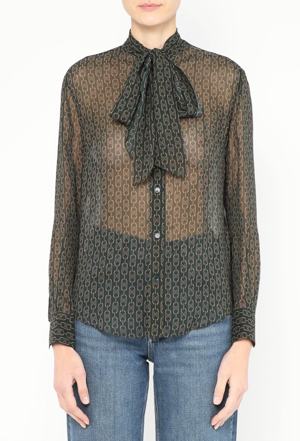 Céline 2020 Triomphe Lavallière Blouse - 1