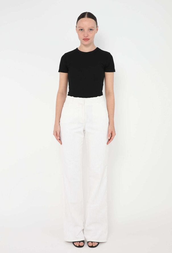 Céline Pre-Fall 2017 Straight-Leg Corduroy Trousers - 3