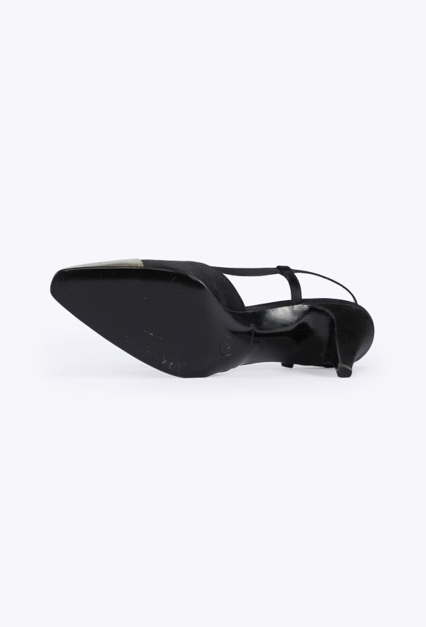Chanel Vintage Cap-Toe Slingback Pumps - 5