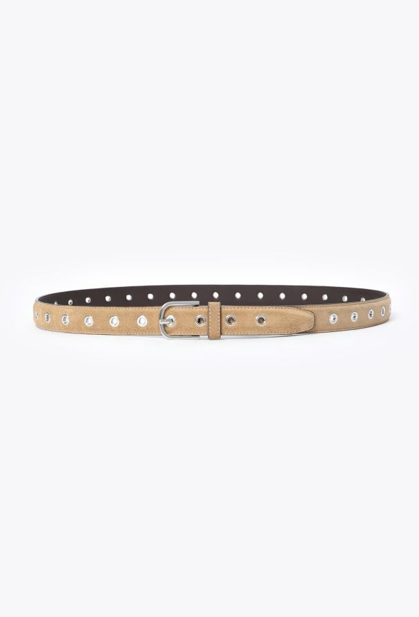 Toteme 2024 Suede Eyelet Belt - 1