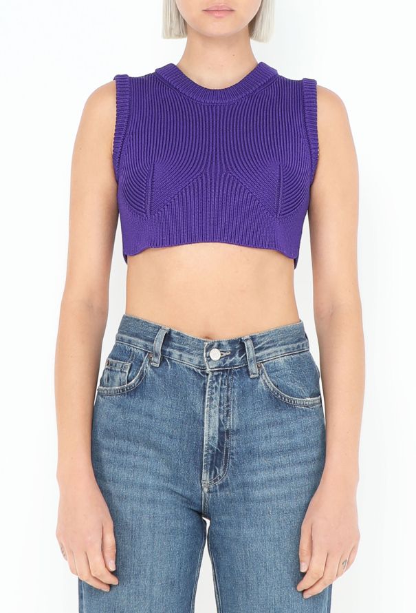 Alaïa 2023 Cropped Knit Vest - 1