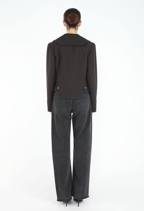 John Galliano 2000 Crochet Flower Appliqué Blazer - 6