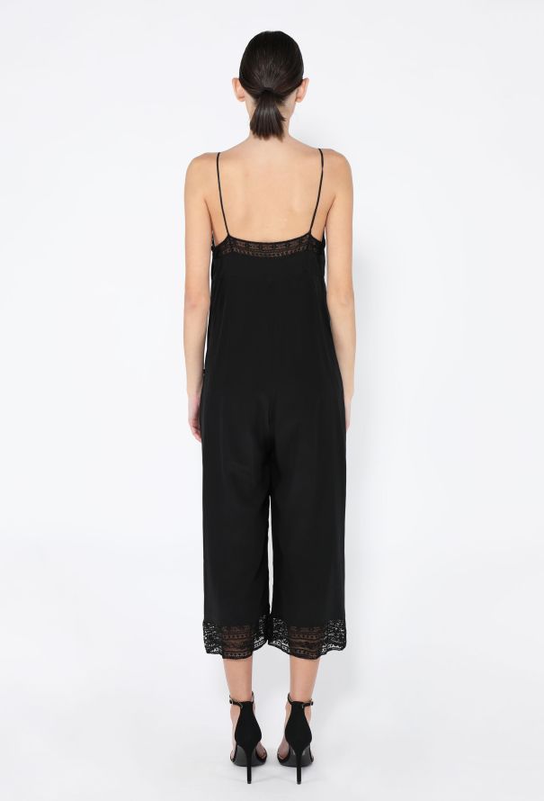 Chanel 2016 Silk Lace Trim Jumpsuit - 4
