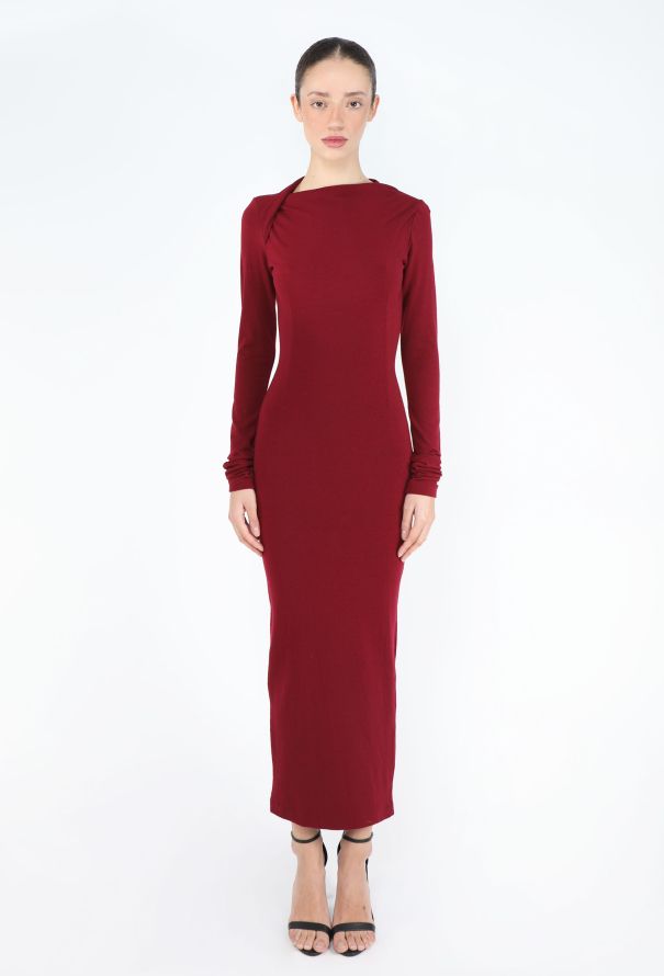 Dolce & Gabbana '80s Jersey Draped Bodycon Dress - 1