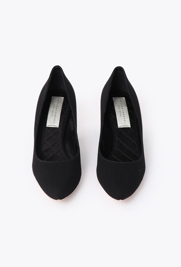 Dolce & Gabbana Alta Moda Sculpted Crêpe Pumps - 2