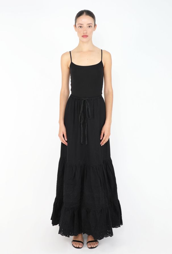 Miu Miu Vintage Broderie Maxi Skirt - 3