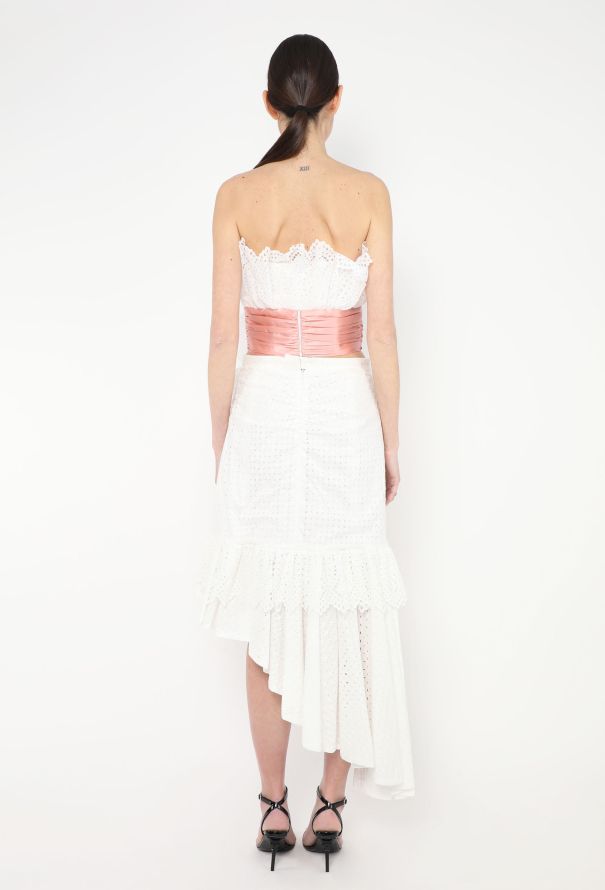 Rodarte F/W 2019 Cotton Eyelet Ensemble - 6