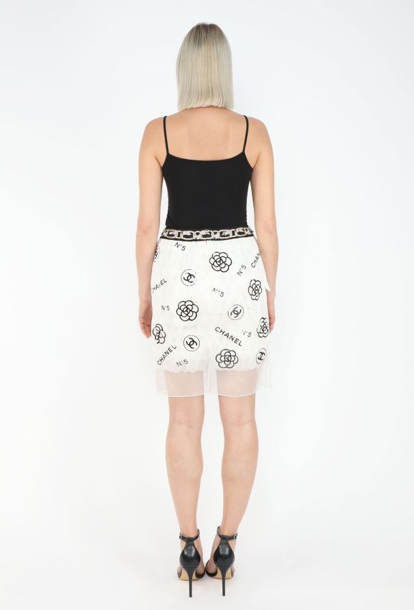 Chanel STUNNING Pre-Fall 2020 Lesage Feather Skirt - 6
