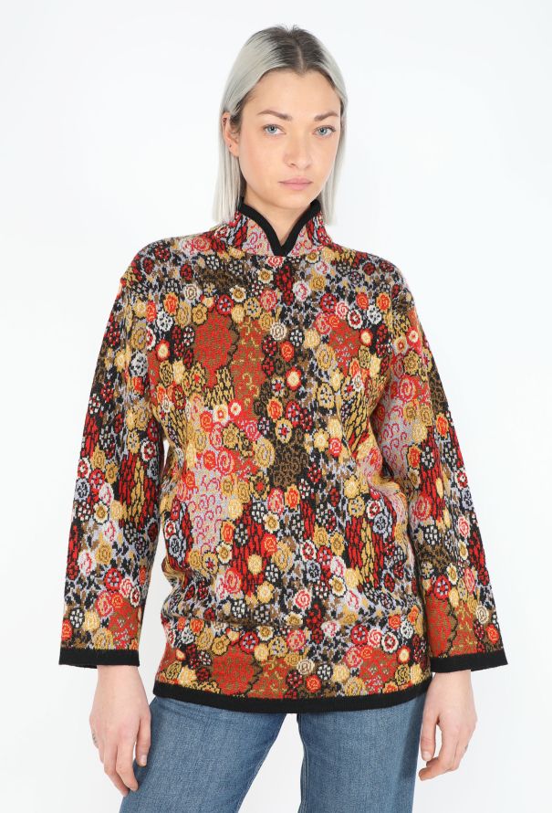 Kenzo '90s Intarsia Knit Sweater - 1