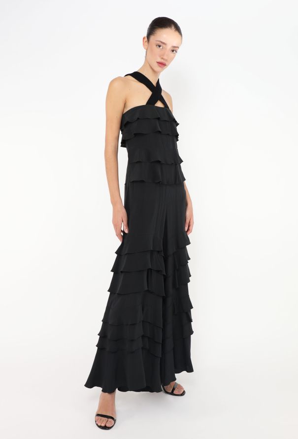 Sonia Rykiel S/S 2015 Silk Ruffled Jumpsuit - 5