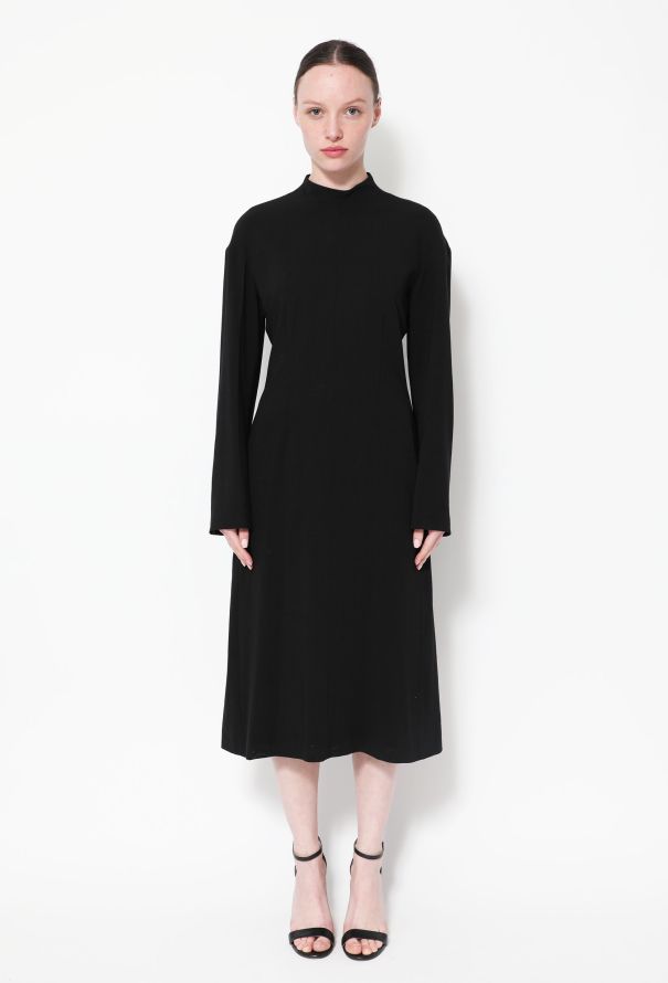 Céline F/W 2017 Flared Crepe Dress - 1