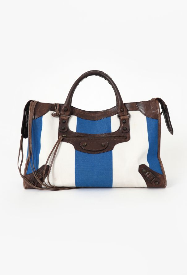 Balenciaga Toile Rayée Le City Bag - 1