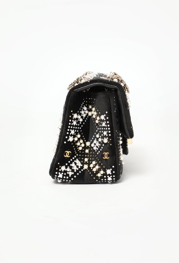 Chanel Pre-Fall 2021 Velvet Embellished Mini 2.55 Bag - 6