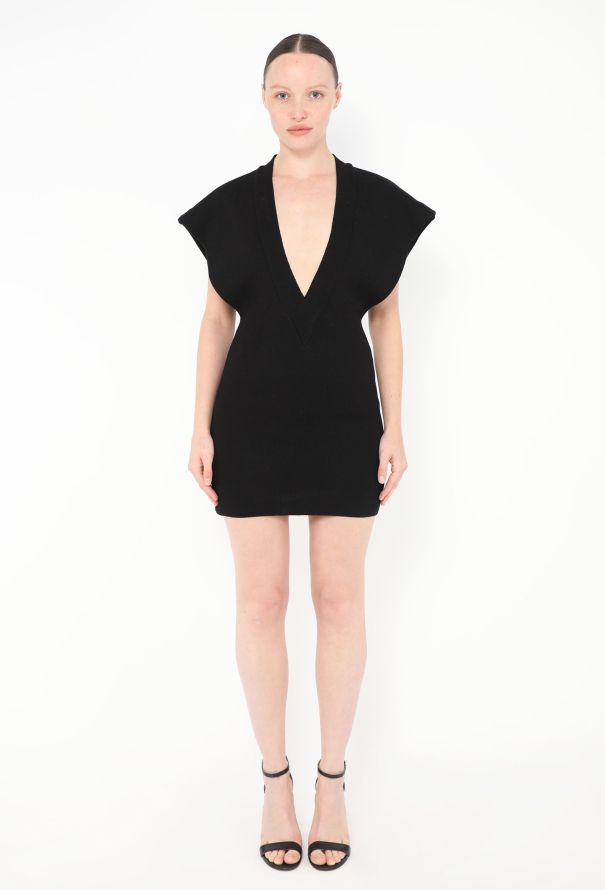 Jacquemus 2019 Plunging Cap-Sleeve Dress - 1