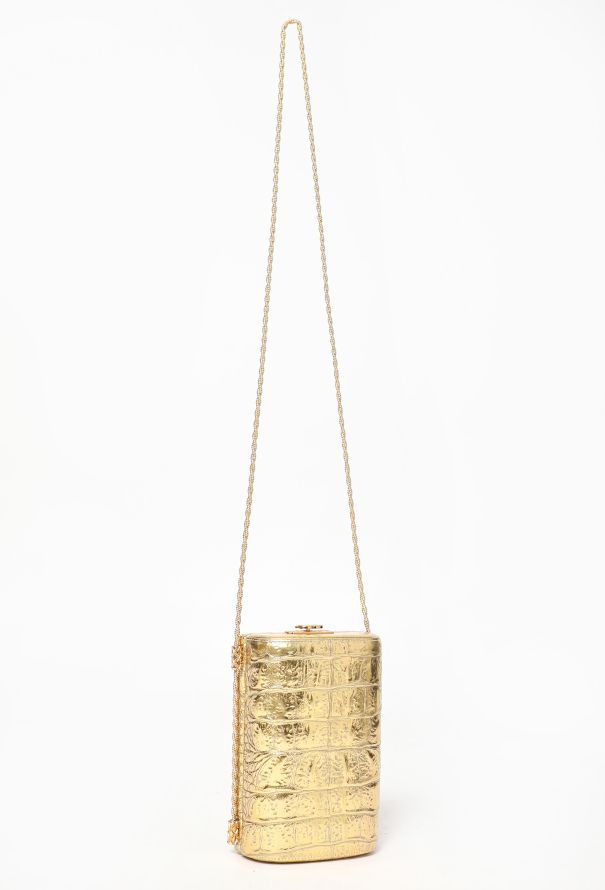 Chanel Rare Pre-Fall 2019 Gold Mini Evening Bag - 4 Chanel Rare Pre-Fall 2019 Gold Mini Evening Bag - 4