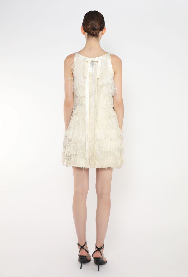 Chloé RARE 1960s Marabou Feather Dress - 5