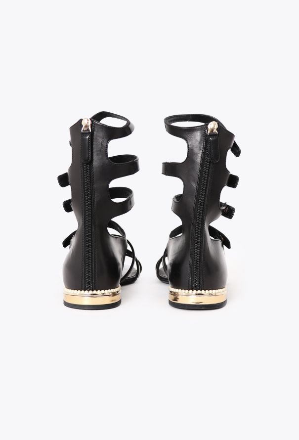 Chanel 2020 Pearl Embellished Gladiator Sandals - 4