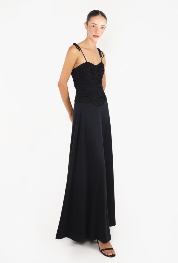 Azzaro Pleated Jersey Bustier Dress, 1970s - 2