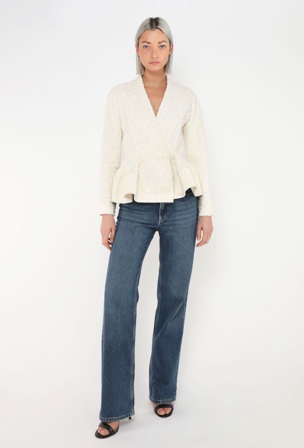 Balenciaga Resort 2016 Textured Peplum Top - 3