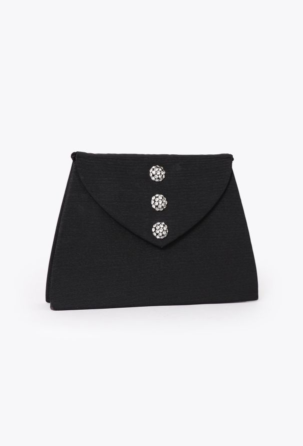 Saint Laurent '80s Black Couture Clutch - 3