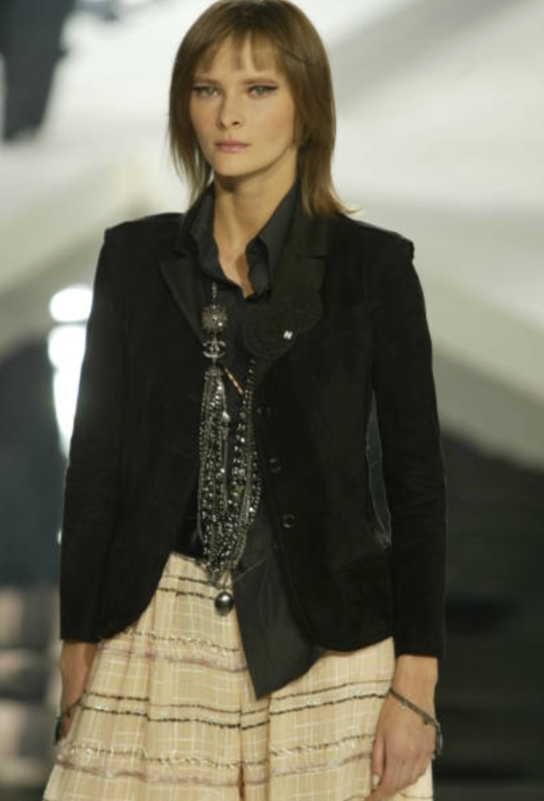Chanel S/S 2003 Cropped Suede Jacket - 2