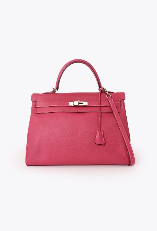 Hermès Rose Tyrien Epsom Kelly Retourné Verso 35 - 1