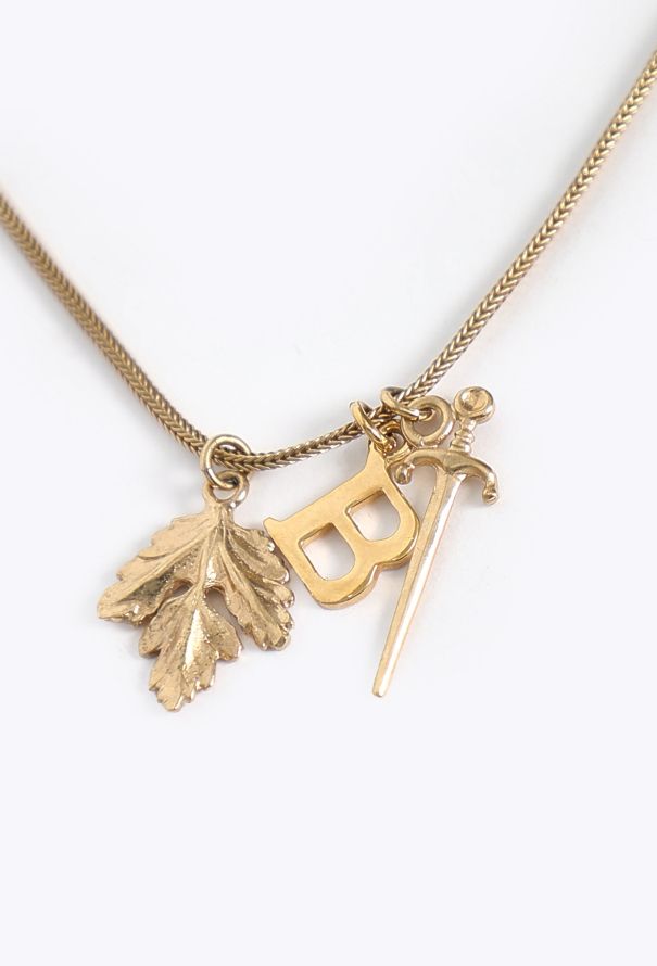 Balenciaga Trio Emblem Charm Necklace - 2
