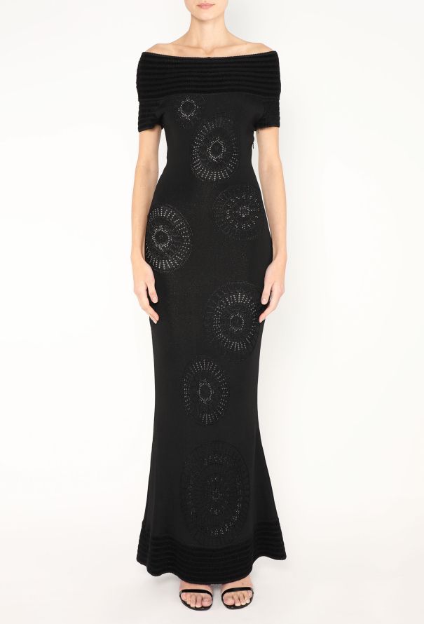 John Galliano RARE 1998 Off-Shoulder Bodycon Gown - 4 John Galliano RARE 1998 Off-Shoulder Bodycon Gown - 4