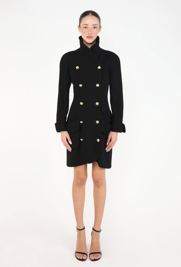 Chanel COLLECTOR 1990 Double-Breasted 'CC' Coat - 6