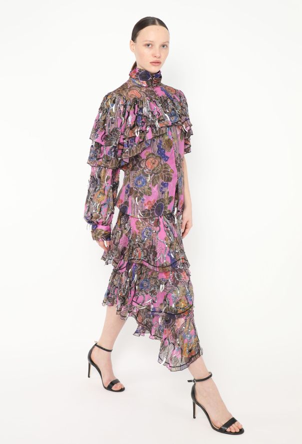 Rodarte S/S 2017 Embellished Silk Ensemble - 1