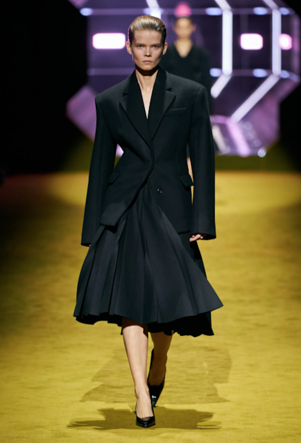 Prada キッドモヘア スカート Kid mohair skirt 関税込 Prada Kid Mohair Skirt with Jeweled Buttons - Bergdorf Goodman