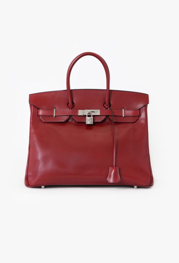 Hermès Rouge H Box Birkin 35 - 1