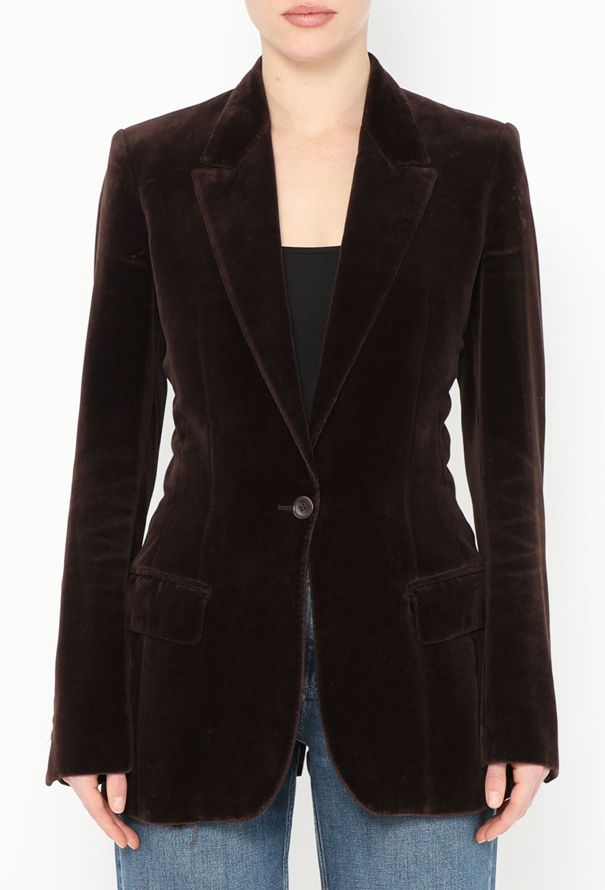 Chloé F/W 2002 Tailored Velvet Blazer - 1