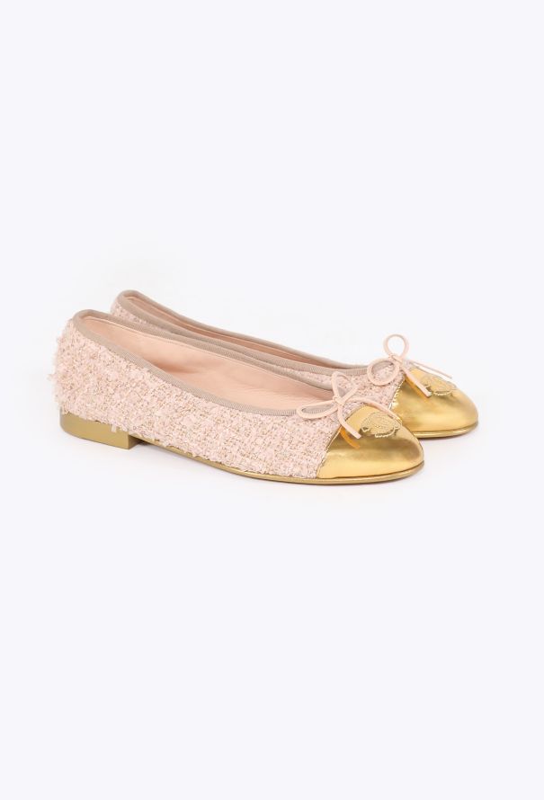 Chanel Tweed Cap-Toe Ballerinas, 2023 - 3