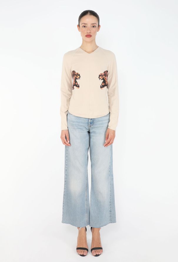 Chloé F/W 1999 Jaguar Printed Top - 3