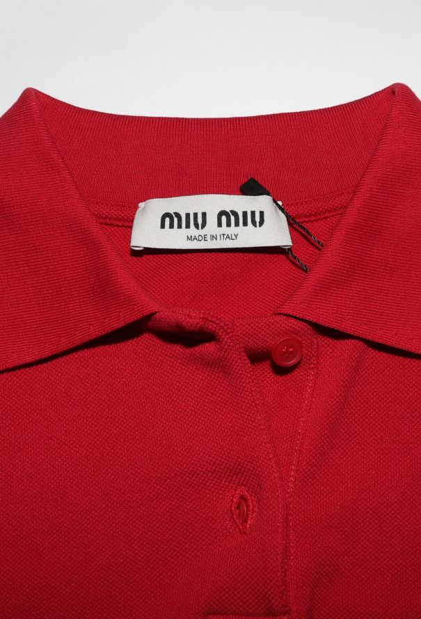 Miu Miu S/S 2024 Piqué Emblem Polo - 6