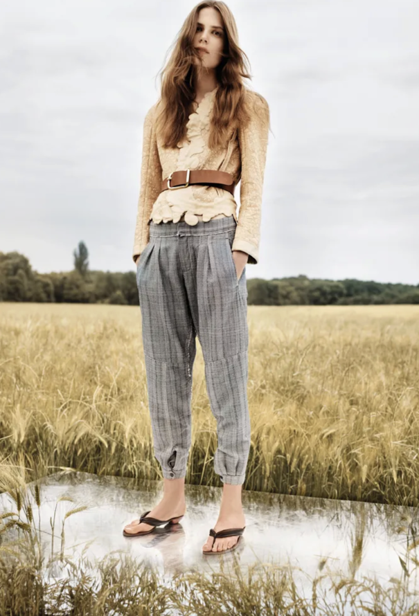 Chloé Resort 2013 Cropped Cinched Trousers - 2