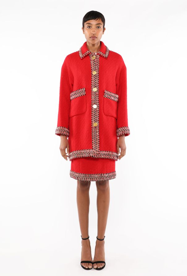Chanel Braided Trim Tweed Coat, F/W 1990 - 4