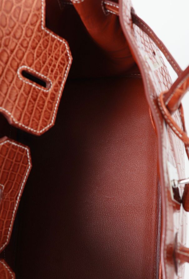 Hermès Exceptional Matte Fauve Alligator Birkin 35 - 14